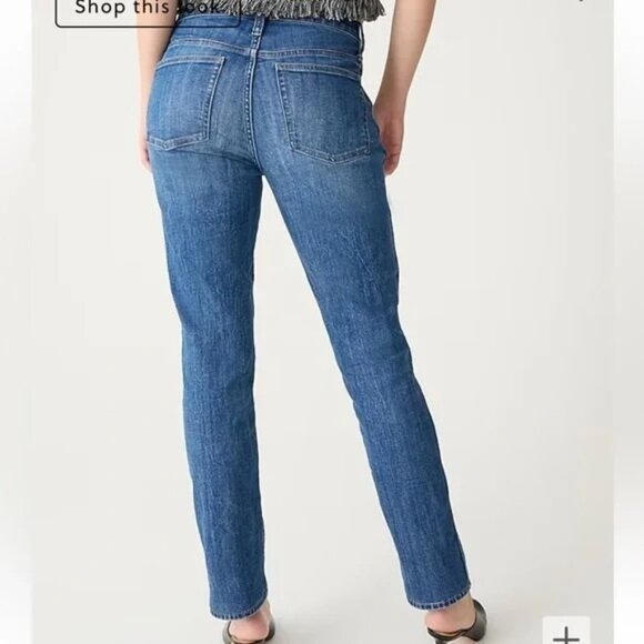 J.Crew Women's 9" Vintage Slim-Straight Jean in Bensen Wash -Sz 28 - Picture 3 of 10